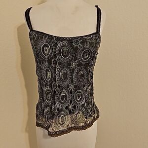 Cynthia Steffe y2k lace Top medium